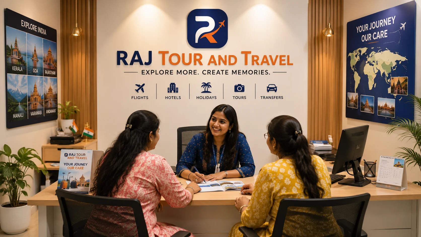 Raj Tour and Travel Office Showcase